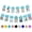 Blue, variant on 1st Birthday Photo Banner, Newborn to 12 Months Pink Glitter Milestone Garland for Girls First Birthday