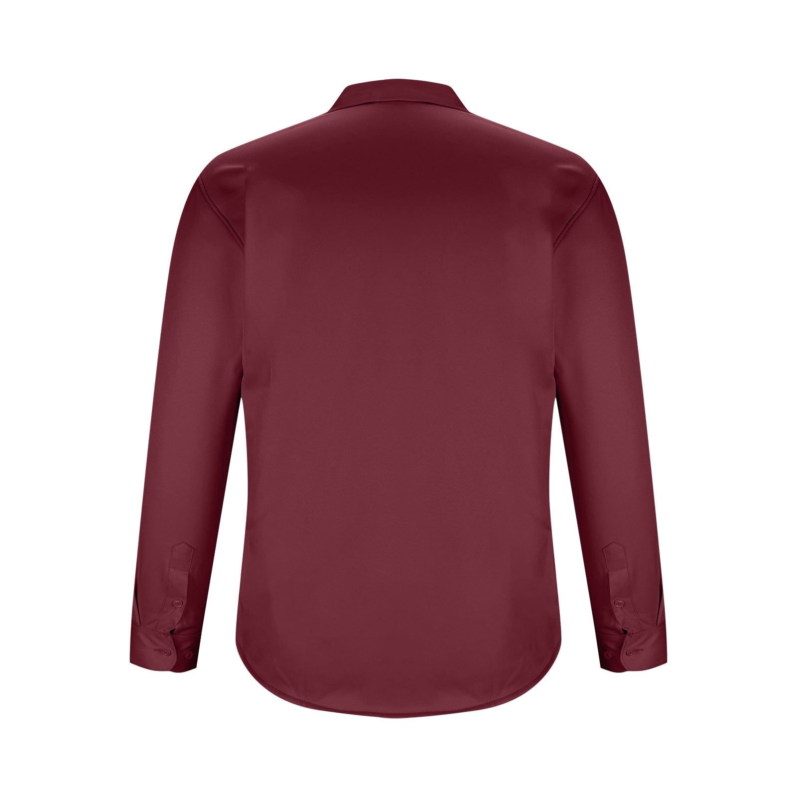 JUUYY Mens Business Dress Shirts Casual Solid Color Regular-Fit