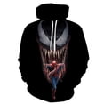 thumbnail image 3 of Sudadera con capucha 3D Venom 2024 Miniso con patrón de Spiderman para hombre, sudadera para deportes al aire libre y senderismo, sudadera deportiva informal para hombre, 3 of 5