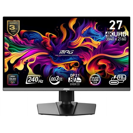MSI 27" 240 Hz QD-OLED UHD...