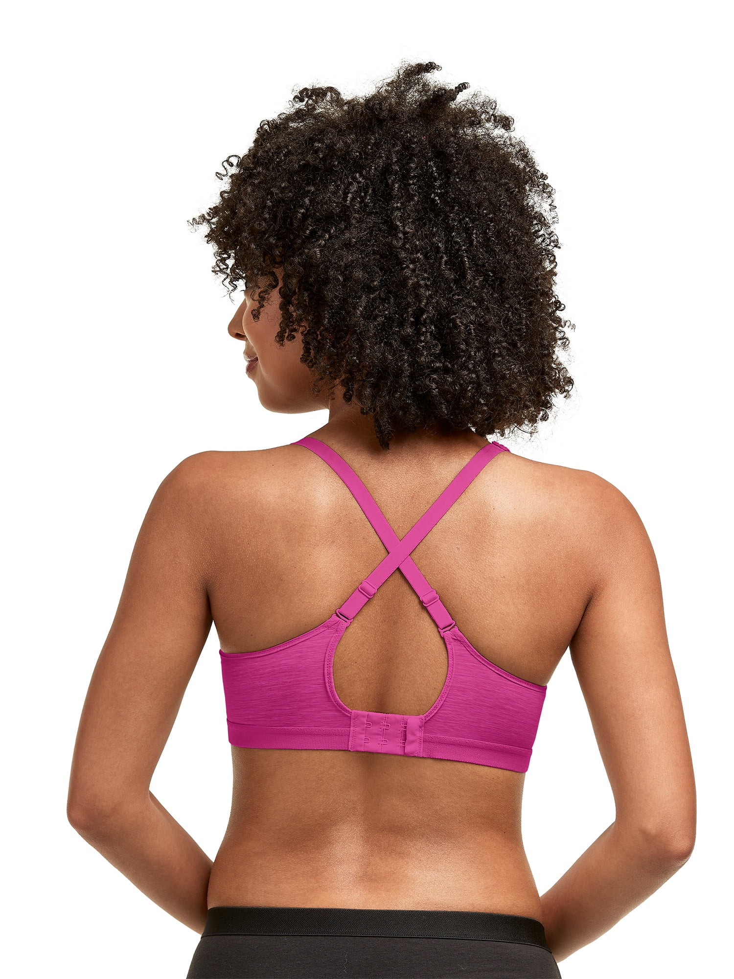 Hanes Womens Wireless T-Shirt Bra, Cooling Comfort Convertible Bra, Moisture-Wicking