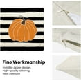 thumbnail image 6 of Fall Decor Pillow Covers 18x18 inch Set of 2 Autumn Watercolor Stripes Pumpkin Decorative Throw Pillow Covers Farmhouse Outdoor Thanksgiving Cushion Case for Couch Home Sofa, 6 of 6
