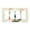 4-Gang 4-Decor, variant on Hand Drawing Flowers Switch Cover Decorative Wall Plate / 4-Gang Screwless / Standard Size 4.5x8 in