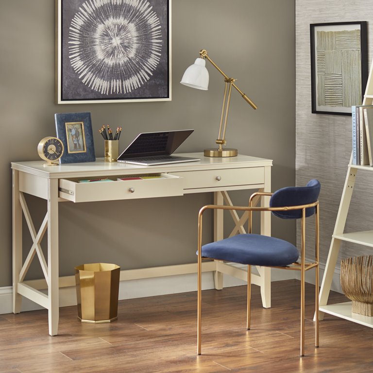 X Desk with Two Drawers, Multiple Colors - Walmart.com