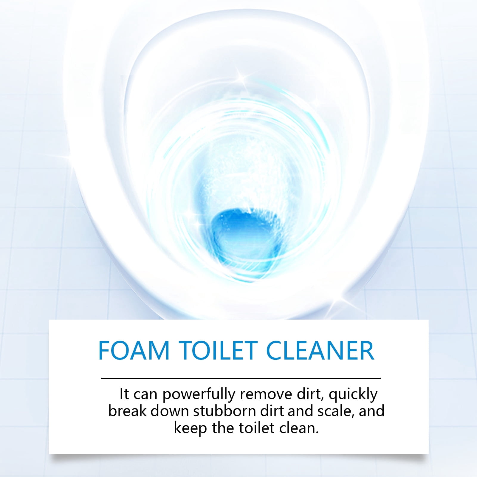 Alvantor Foam Toilet Cleaner - Self Activating Cleaning Powder Powerful Decontamination Household Deodorant Cleaner, 3.53oz