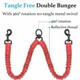 thumbnail image 5 of Dual Dog Leash, Double Dog Leash, 360 Swivel No Tangle Walking Leash, Shock Absorbing Bungee for Two Dogs, Large (25-150 lbs), 5 of 6