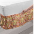 thumbnail image 2 of Pink Floral Bed Skirt, Spring Meadow with Various Simplistic Drawn Flowers Graphic, Elastic Bedskirt Dust Ruffle Wrap Around for Bedding Decor, 4 Sizes, Champagne and Multicolor, by Ambesonne, 2 of 2