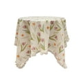 thumbnail image 1 of Mantel de Encaje Redondo Encaje Fruta Estampado Floral 90cm, Corto Paño Decorativo de Peluche para Cocina Dormitorio Y Comedor, 1 of 6