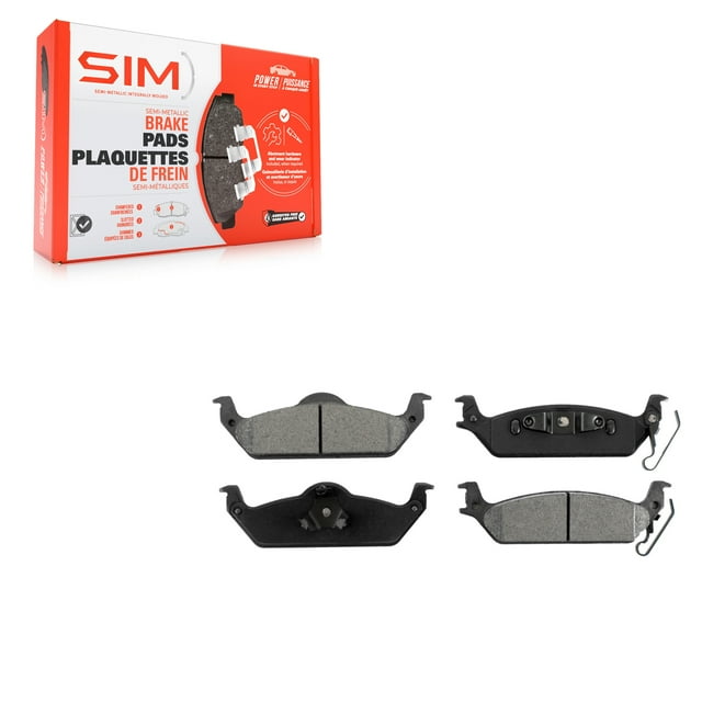 SIM Rear Semi-Metallic Disc Brake Pads SIM-963 for Car 2002-2004 Dodge Dakota