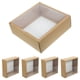 thumbnail image 1 of Cajas de regalo con ventana transparente, contenedores de embalaje para cupcakes, Cajas de Regalo para fiestas, 5 uds., 1 of 6