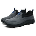 thumbnail image 5 of Dakaela Men's Walking Shoes Waterproof Hiking Slip on Sneakers Orthopedic Arch Support Casual Trail Shoes, 5 of 7