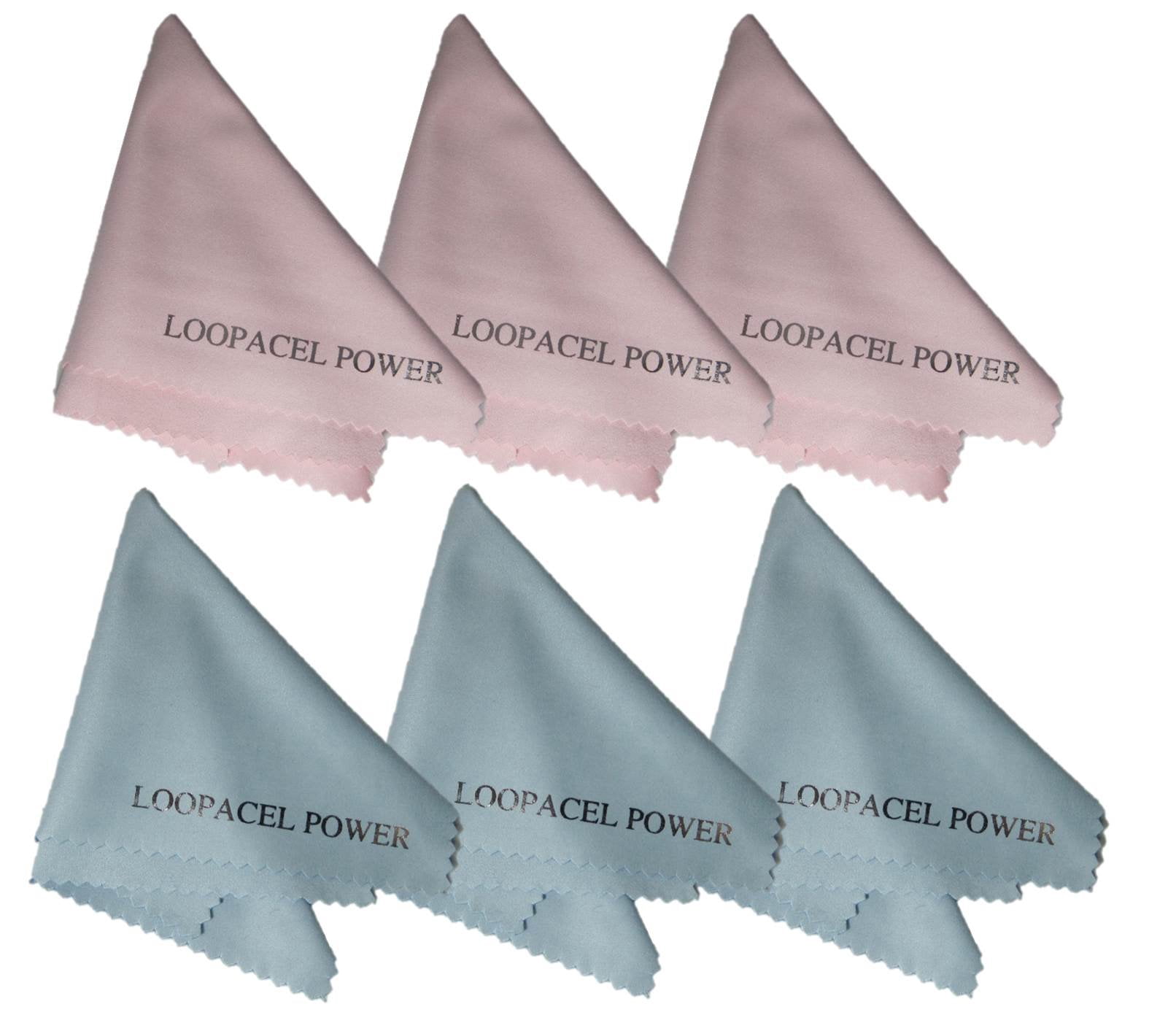 Loopacell 6 Microfiber Cleaning Cloths Ultra Smooth Use for Delicate