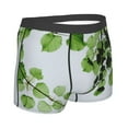 thumbnail image 3 of Disketp Watercolor Green Leaves Men'S Boxer Briefs,Soft And Breathable Cotton Underwear With Comfortflex Waistband, 3 of 9