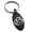 Black, variant on Stainless Steel Letter G Initial Old English Monogram Engraved Small Oval Charm Keychain Keyring