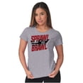 thumbnail image 3 of Sprawl and Brawl Muay Thai Fight Womens Slim Fit Graphic Tee Brisco Brands L, 3 of 5
