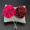 thumbnail image 4 of SmartBy Brooch Rose Design Anti-deform Fabric Boutonniere Flower Stick for Men, 4 of 7