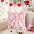 thumbnail image 4 of BotaniNest Decorative Bow Shaped Sofa Cushions And Pillowcases Soft Fabric Home Furnishings, 4 of 6