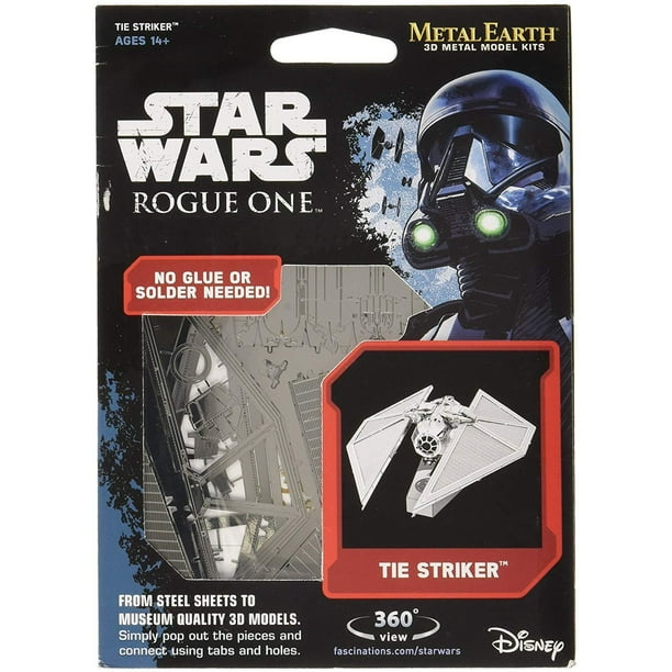 Fascinations Metal Earth Star Wars Rogue One Tie Striker 3d Metal Model Kit Walmart Com Walmart Com