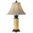 thumbnail image 2 of Barnes and Ivy Traditional Table Lamp with Nightlight 28.5" Tall Bronze Onyx Column Off White Bell Shade for Living Room Family Bedroom, 2 of 6