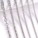 thumbnail image 1 of 1 unidad de collar de cadena cruzada de acero inoxidable de 1,5mm-6mm de ancho para hombres y mujeres, joyería DIY, collar de pulsera fina Tan Jianjun unisex, 1 of 2