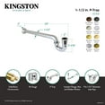 thumbnail image 4 of Kingston Brass CC7128 1-1/2" P-Trap with Bell Flange, 24" Length, 18 Gauge, Brushed Nickel, 4 of 4