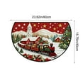 thumbnail image 3 of Summercome Christmas Xmas Half Round Door Mat Xmas Rainbow Half Moon Rug Washable Half Circle Area Rugs Indoor Entrance Non Slip Semi Circle Rugs Floor Carpet for Kithen Bedroom Decorate Gift, 3 of 6