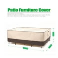 thumbnail image 2 of F&J Outdoors Waterproof Outdoor Table Cover 102"(W)×74"(D)×27.5"(H), 2 of 9
