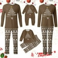thumbnail image 5 of Shadoumai Matching Family Christmas Pajamas For Couples, Xmas Tree Print Tops Long Sleeve Holiday Sleepwear Sets For Mom Dad Fall Clothes, 5 of 6