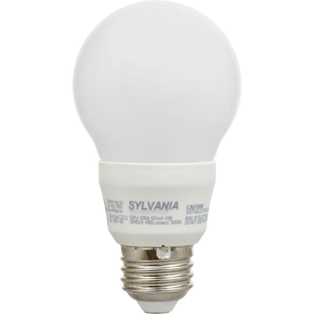 Sylvania A19 40w 120v E26 Base Non Dimmable White Frosted Led Light