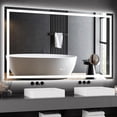 thumbnail image 1 of Eastvita 60 in x 36 in LED Bathroom Mirror with Dimmable Lights/Anti - Fog/Backlit + Front Lit/Smart Vanity Mirror with Memory Function/Shatter - Proof (Horizontal/Vertical), 1 of 6