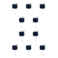 thumbnail image 1 of Yuarrent Broches de boda con estilo, complemento del atuendo formal, ramillete que añade un toque de color, ocasiones formales, azul oscuro azul oscuro 10Conjunto, 1 of 6