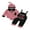 Black, variant on BemeyourBBs Newborn Baby Boy My First Valentine Outfits Infant Spring Clothes Stripe Romper Heart in Truck Embroidery Overalls Jumpsuit Hat Set