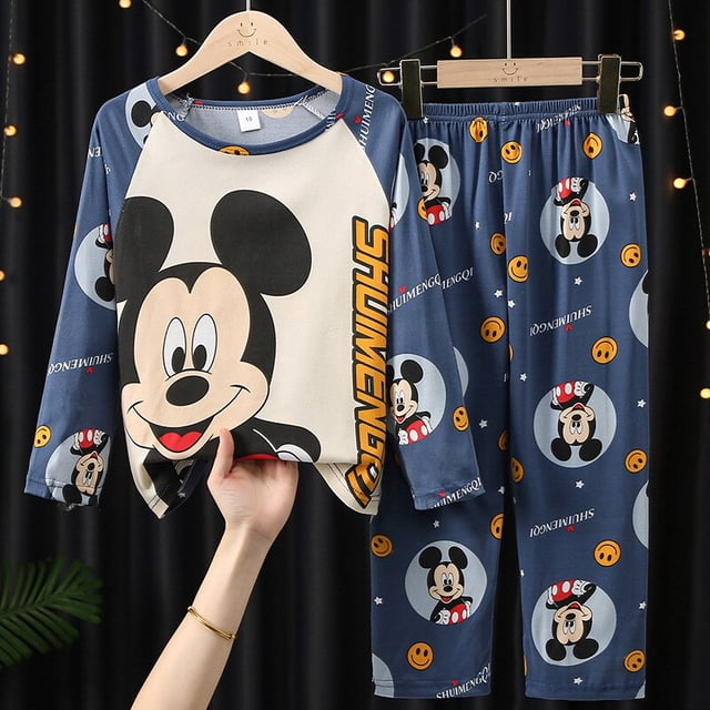 Disney New Boys Pijamas Totoro Kid Pijama infantil Niña Ropa de dormir Niño niña Niño Conjunto Pijama Niño Ropa SetChina 16 (11T-12T) zhangmengya CONDUJO