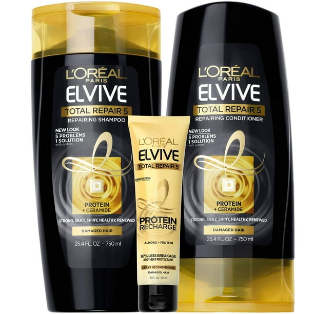 L'Oreal Paris Elvive TR5 Repairing Shampoo, Conditioner and Protein