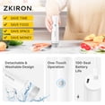 thumbnail image 4 of ZKIRON OneTouch Handheld Vacuum Sealer with 25 Reusable Vacuum Bags – Portable & Compact, Food Saver Vacuum Sealer with Detachable Transparent Suction for Meal Prep, Sous Vide, Travel & Kitchen, 4 of 8