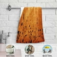 thumbnail image 4 of Retro Music Notes Hand Towels 2 PCS, Old Paper Texture Kitchen Towel Ultra Soft and Highly Absorbent,Decorative Fingertip Face Towel for Bathroom Hotel, 28.3"x14.4", 4 of 5