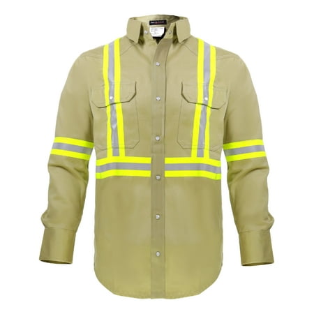 Flame Resistant FR High Visibility Shirt – 88%C/12%N – 7 oz (Best Flame Resistant Clothing)