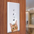 thumbnail image 3 of WIRESTER Plaque d'Interrupteur à Bascule Simple/couvercle de Plaque Murale - Chaton Tigré Orange, 3 of 6