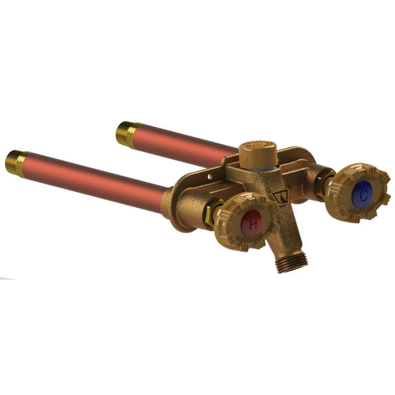 Woodford 8-Inch Freezeless Hot and Cold Wall Faucet with Anti-Siphon Protection - 22CP-8-MH