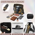 thumbnail image 6 of Kuiaobaty Highland Cow Sunflower Print Crossbody Bag for Women, Casual Leopard Print Vegan Leather Shoulder Handbag with Adjustable Strap, Multi Pockets Sling Purse Crossbody for Travel, 6 of 7