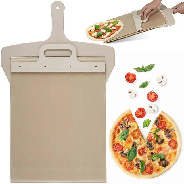 Sliding Pizza Peel Shovel Storage Board Pala Pizza Scorrevole Wooden Handle Transfer Pizza Spatula Bread Kitchen Baking Tools