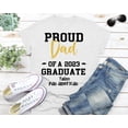 thumbnail image 2 of Custom Proud Dad of a Class of 2023 Graduate Shirts, Father Senior Graduation Family T-Shirt, White, 2 of 5
