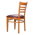 thumbnail image 6 of Riverbay Furniture Steel Brown Side Chair Rectangular Upholstered 18"W x 18"D x 34"H Assembled, 6 of 11