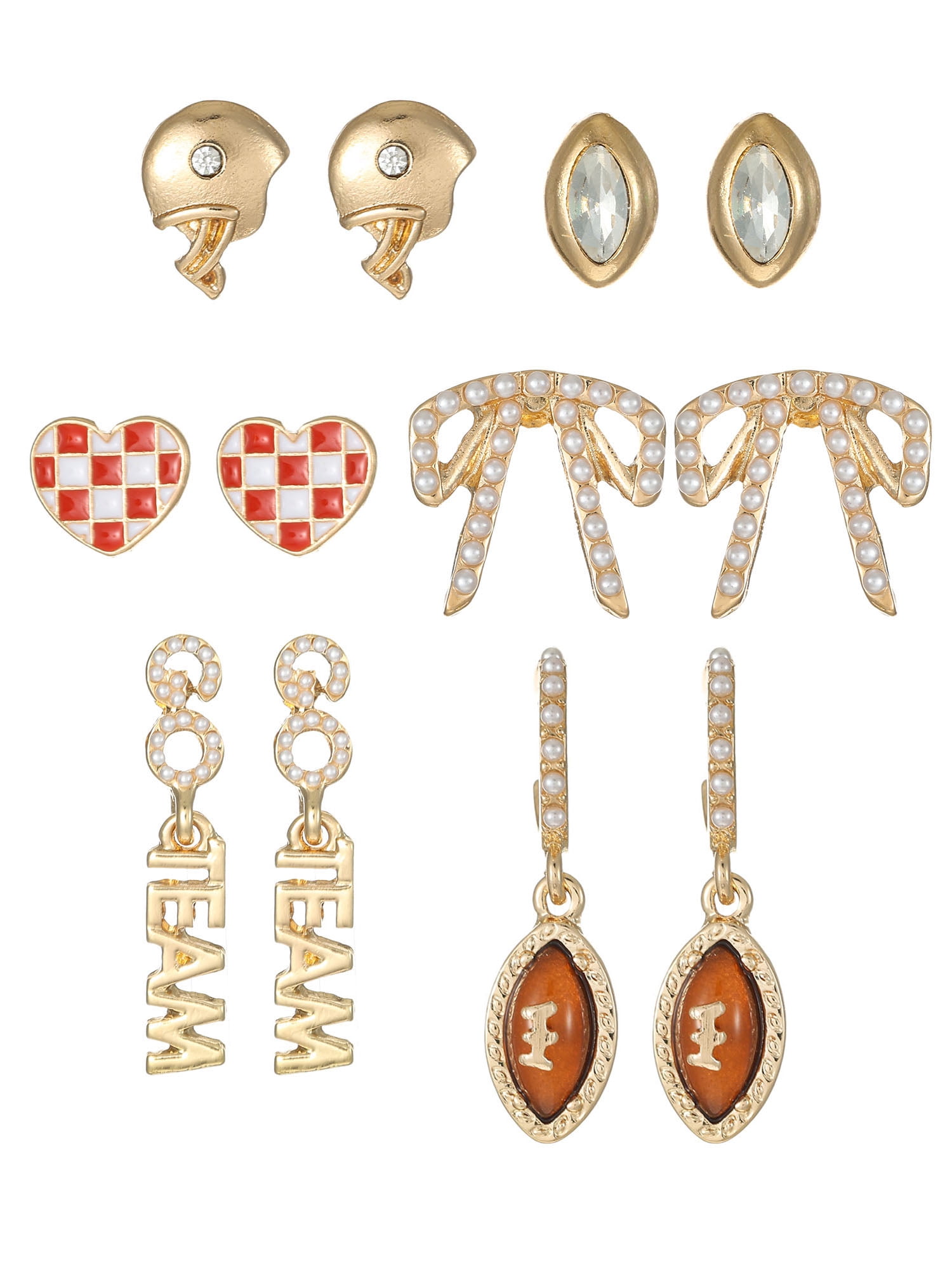 Packed Party Tailgate Ready 6-Piece Earring Set