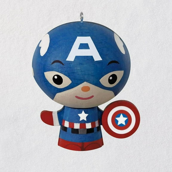 Hallmark Keepsake 2018 Captain America Wood Ornament