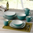 thumbnail image 6 of Noritake Colorwave Turquoise 16-Piece Square Dinnerware Set, Service for 4, 6 of 7