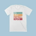 thumbnail image 4 of Eat Sleep Football Unisex Viscose T-Shirt, 4 of 21