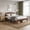 Walnut, variant on Koby Home Bed Frame with Headboard, Wood Slat Support, No Box Spring Needed, Under Bed Storage, Easy Assembly, Full, Oak