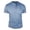 #070-Light Blue, variant on Kakii Mens Henley Short Sleeve T-Shirt Cotton Maverick Shirt