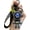 Gray/Black/Yellow, variant on Astronaut Keychain, Cute Kawaii Anime Cool Keychains for Backpacks, Space Keychains with Sunset Light for Women Men